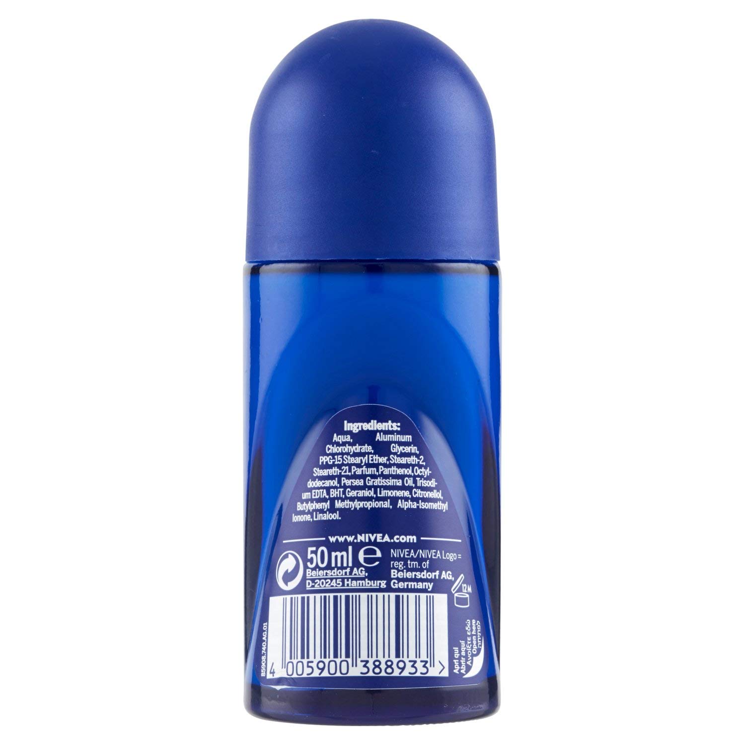 NIVEA Nivea Women's Protect & Care Roll-On Deodorant 50 ml 50 ml, Confezione da 3, 50 ml (Pack of 3) - Image 3