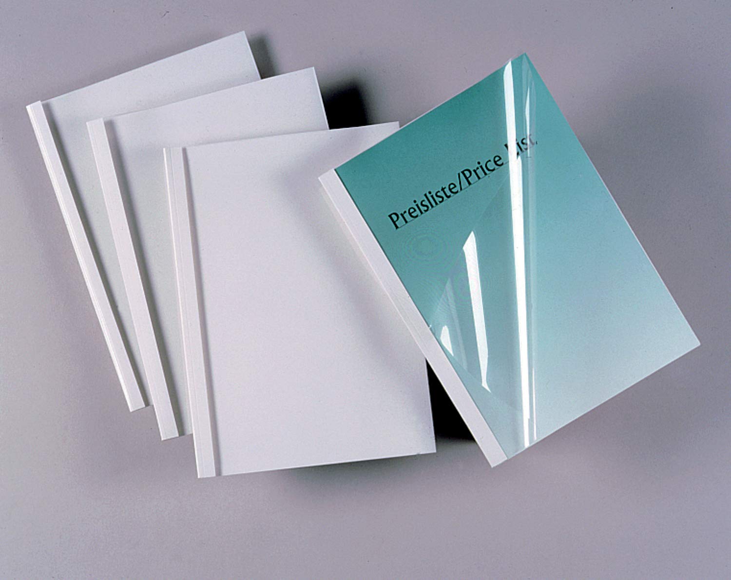 GBC Standard Thermal Binding Covers, 6 mm, 50 Sheet Capacity, A4, White, Pack of 100, IB370045 - Image 2