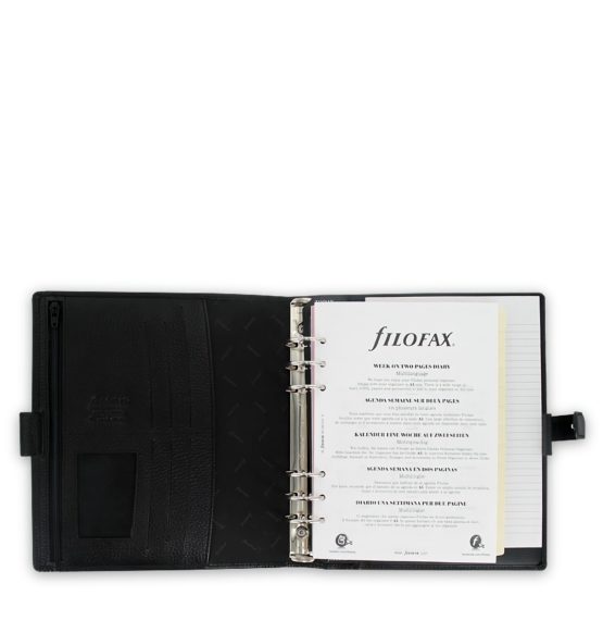 Filofax A5 Finsbury Organiser - Black - Image 4