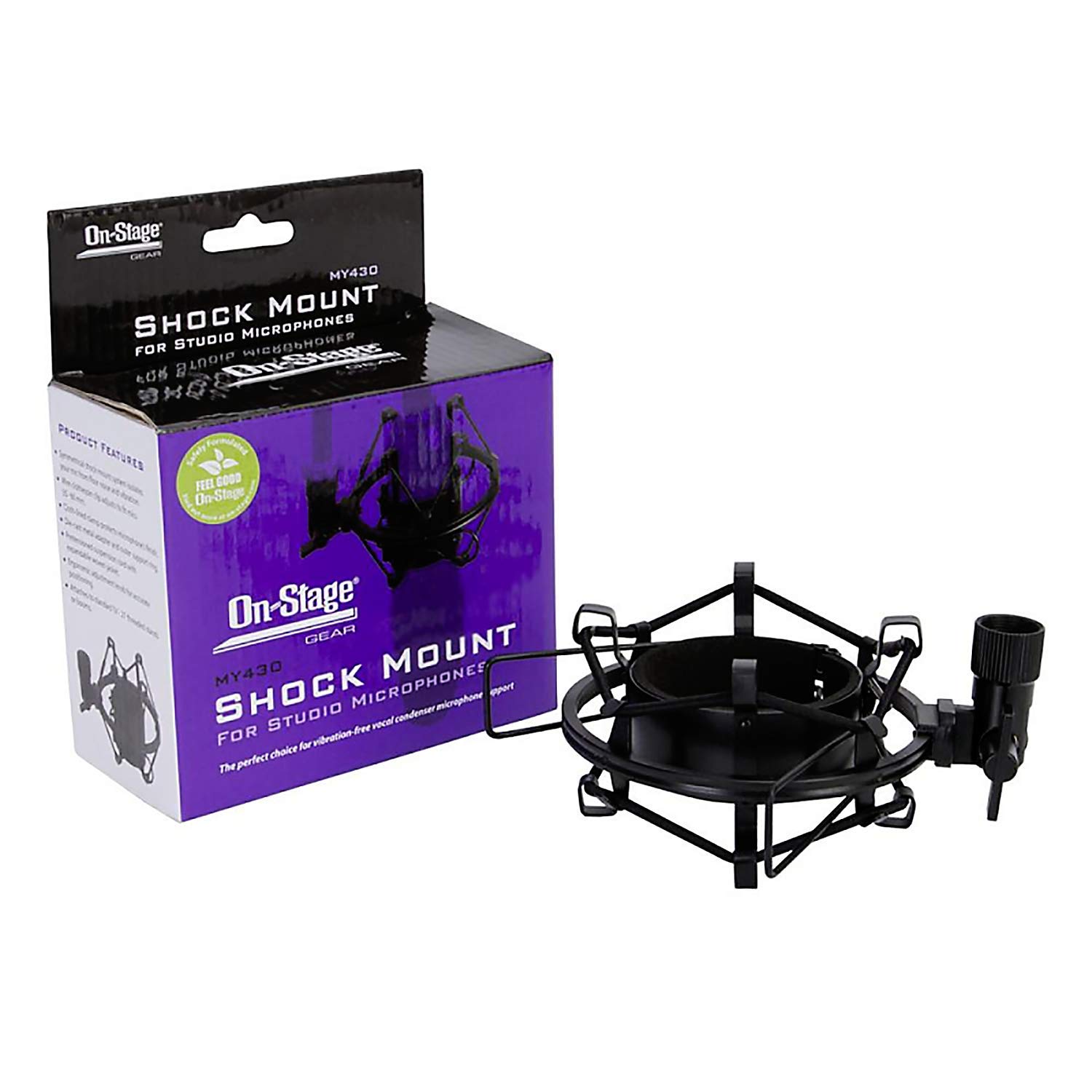 On-Stage Studio Microphone Shock Mount - 55-60mm ø Mics, Champagne, 55 - 60 mm - Image 2