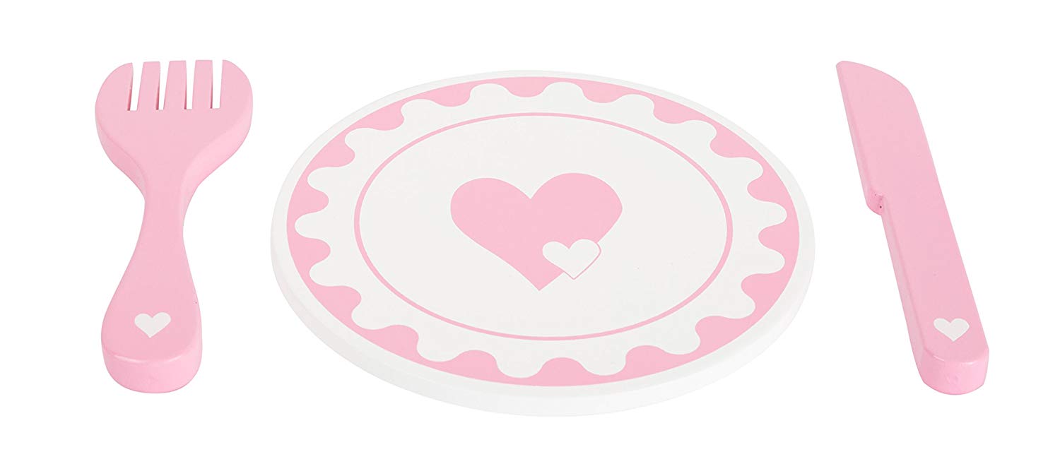 Small Foot 10890 Toy Cutlery Set, Rosa