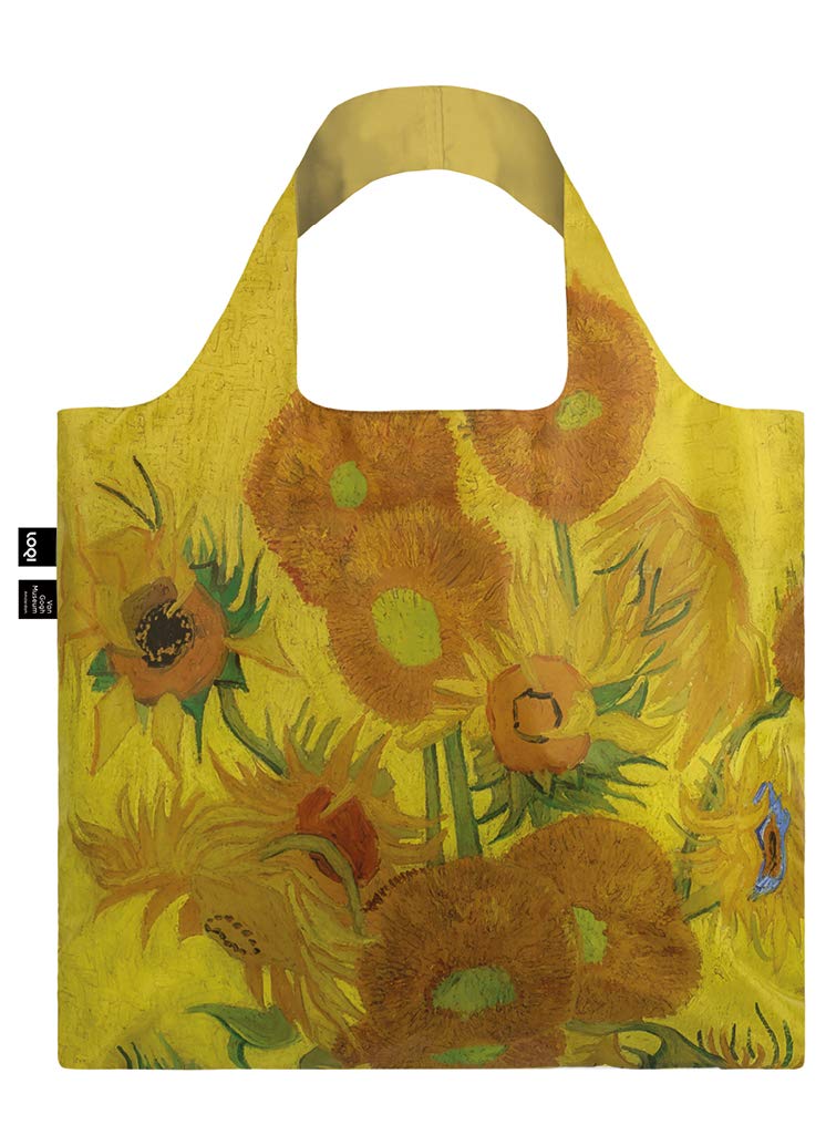 LOQI VAN GOGH Sunflowers Bag Travel Tote, 50 cm, 15 liters, Yellow (Sunflowers) VG.SF, 50 centimeters