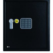 Yale YSV/390/DB1 Large Value Safe, Digital Keypad, LED Light Indicators, 15mm Steel Locking Bolts, Emergency Override Key, Wall And Floor Fixings, Black Finish, 40 Litre Capacity 39 x 35 x 36 cm