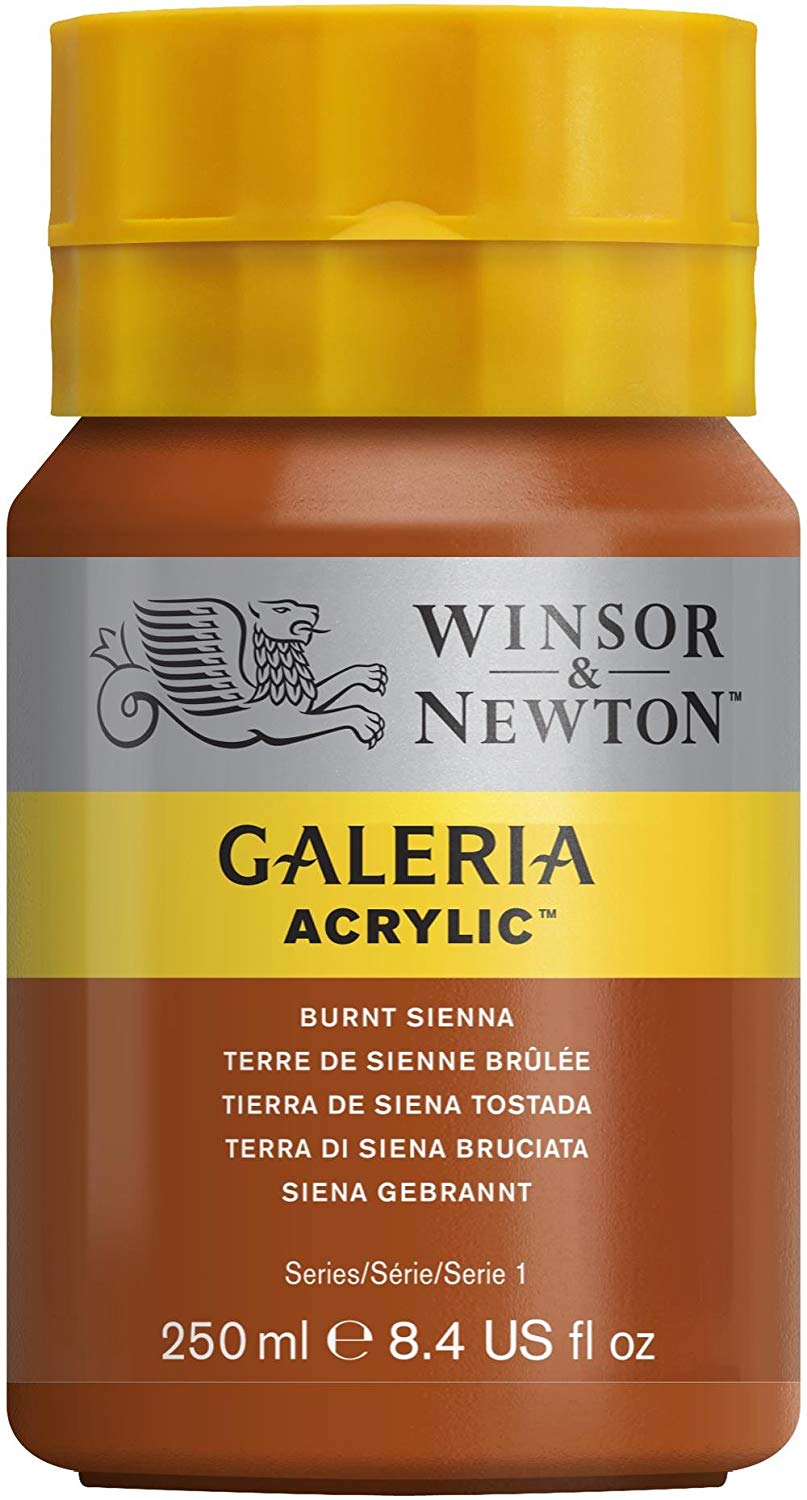 Winsor & Newton Galeria Acrylic 250ml BURNT SIENNA, 250 ml (Pack of 1)