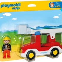 Playmobil 1.2.3 - 6967 Fireman with Ladder Unit Fire Truck, for Ages 1.5+
