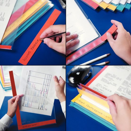 Leitz Desk Free Folders A4 (Clear) Pack of 6 - Image 3