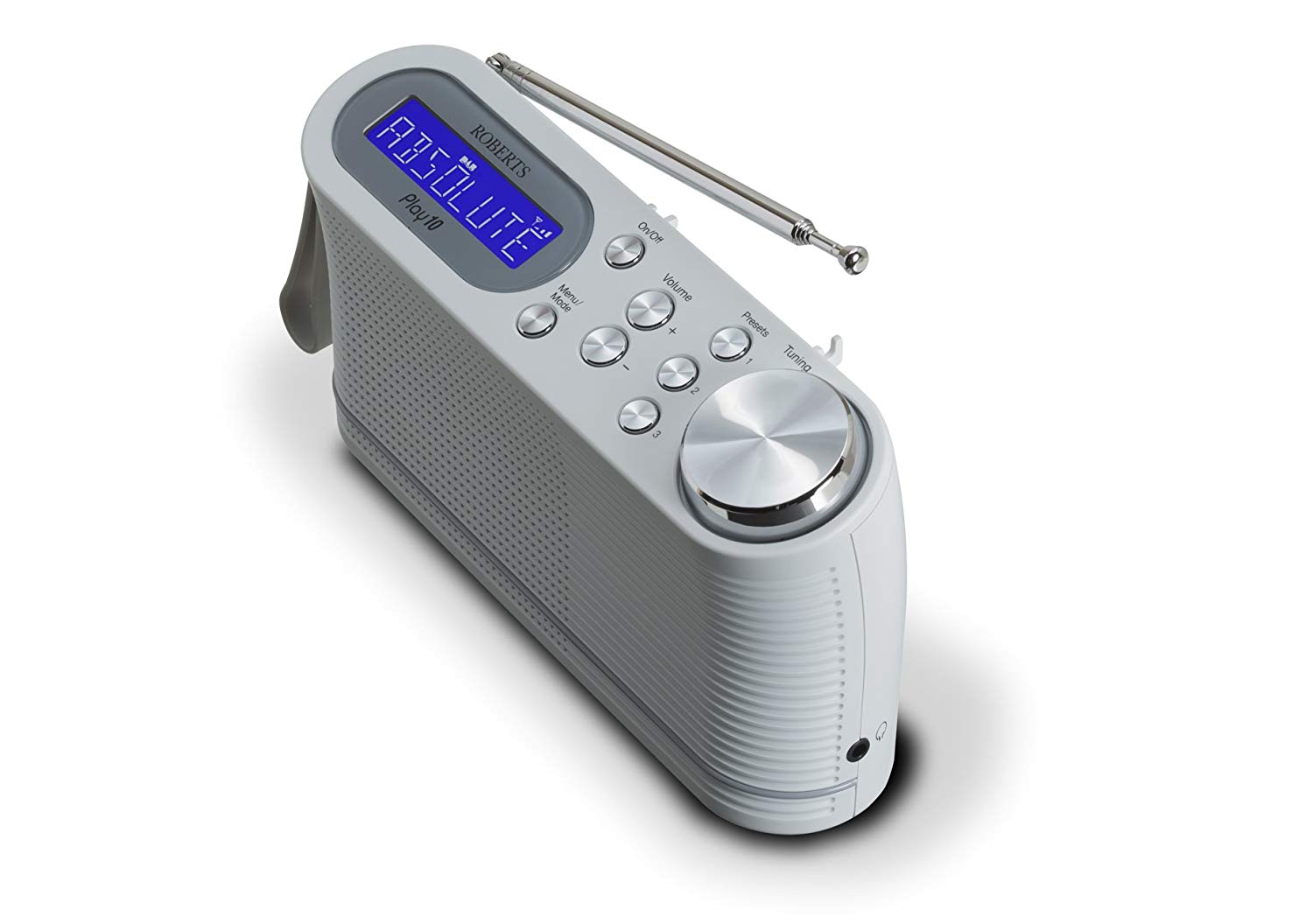 Roberts PLAY10 FM/DAB/DAB+ Digital Portable Radio, White - Image 4