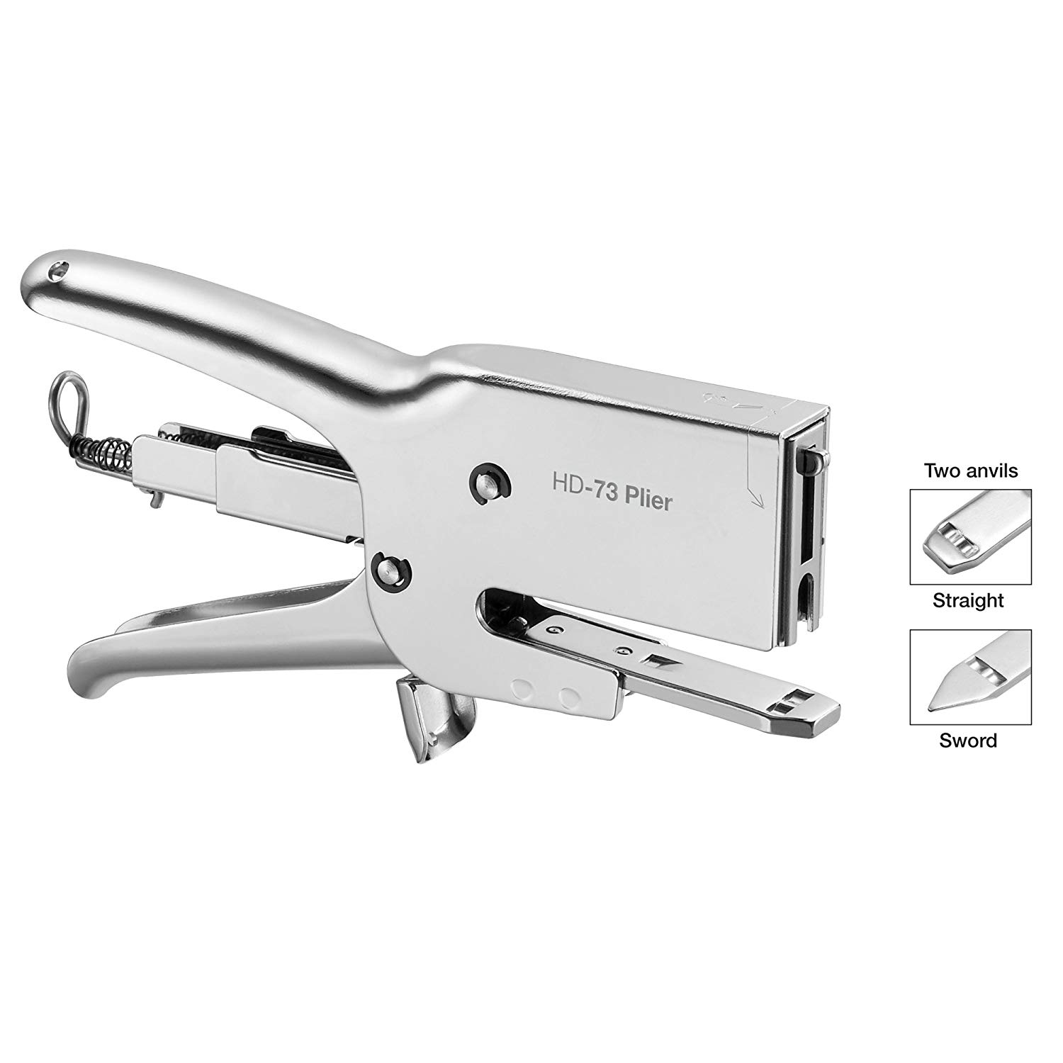 Tacwise 1199 HD-73 Heavy Duty Plier Stapler with 5 Boxes of 5,000 73/12mm Staples, Chrome, 25,000 Staples - Image 2