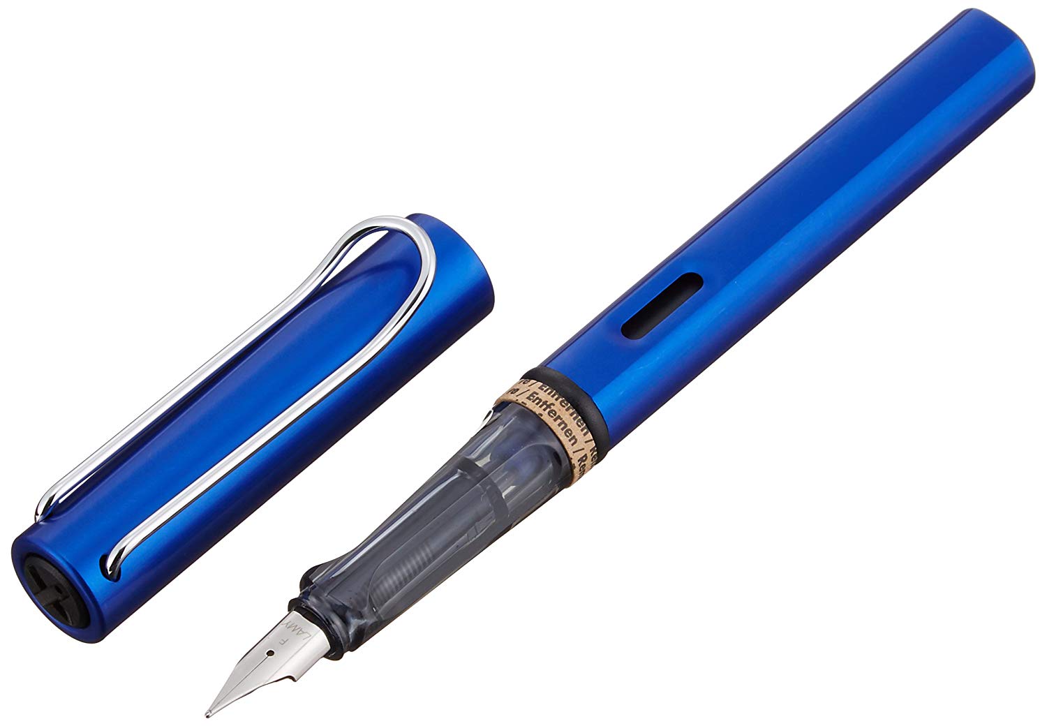 LAMY AL-star oceanblue, Fountain Pen with ergonomic grip & polished steel nib in size F, lightweight aluminum body - Image 2