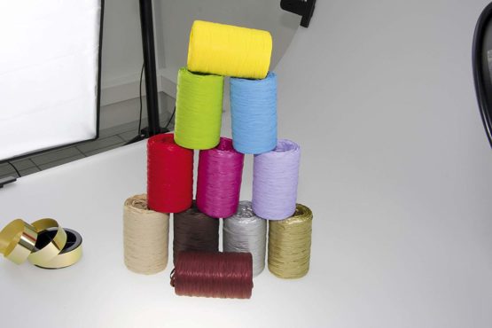 Clairefontaine Synthetic Raffia, 13 mm x 100 m - Lemon Yellow - Image 3