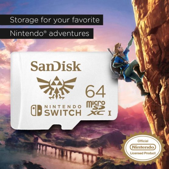 SanDisk microSDXC UHS-I card for Nintendo 64GB - Nintendo licensed Product - Image 3