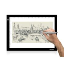 Huion L4S Light Box - Adjustable Illumination LED Light Pad Box A4, Black Frame, 17.7 Inches