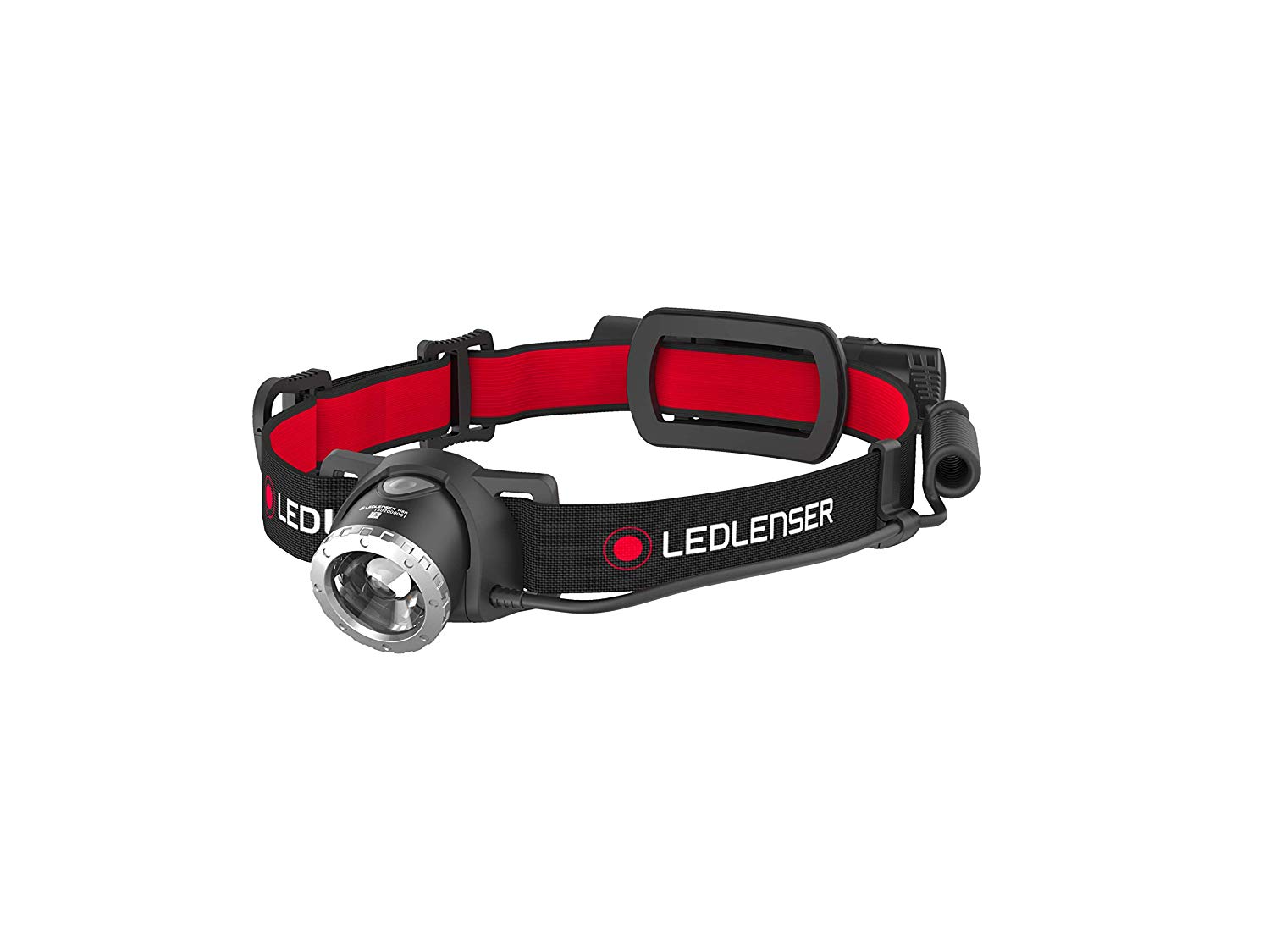 Ledlenser H8R Rechargeable Head Torch LED, 18650 Battery, 600 Lumens Super Bright Headlamp, with Red Rear Light, USB Charging