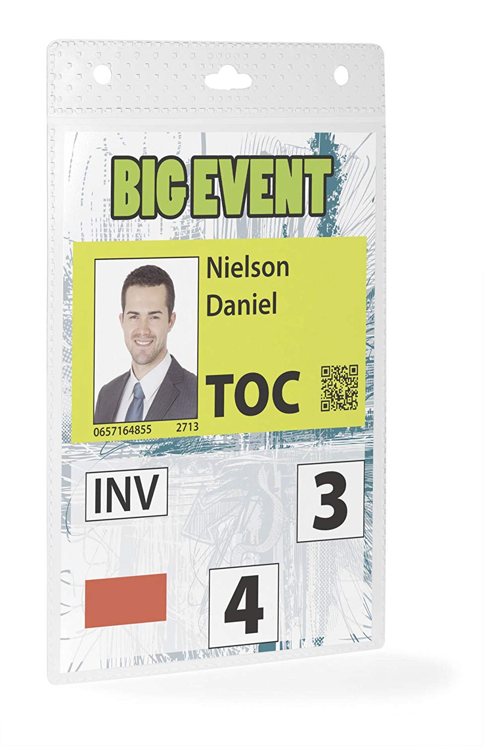 Durable Event Name Badge A6 Transparent, 105 x 148 mm - Image 3
