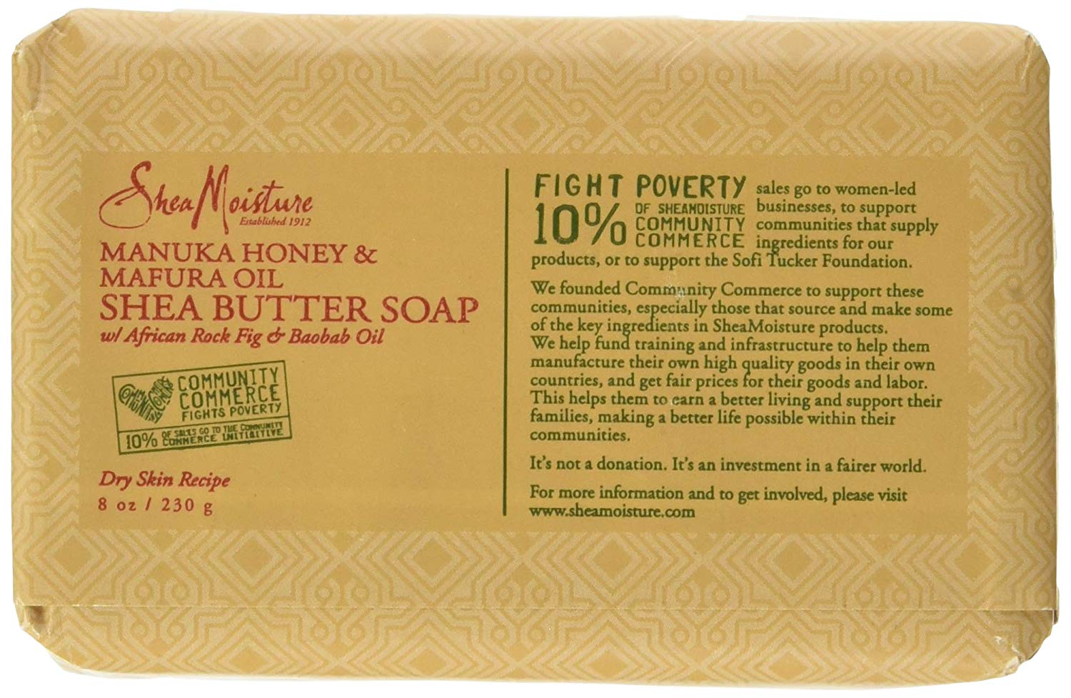 Shea Moisture Manuka Honey Bar Soap