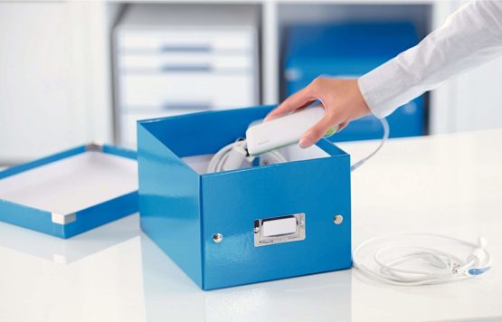 Leitz DVD Storage Box, Blue, Click and Store Range, 60420036 - Image 2
