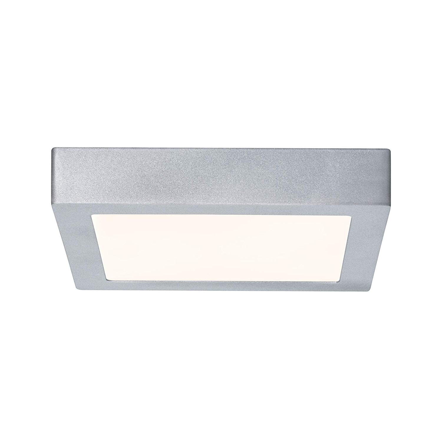 WallCeiling Lunar LED Panel 225x225mm 15.4W 230V matt Chrome Aluminium, Chrome Matt, 22,5x3,8x22,5 cm