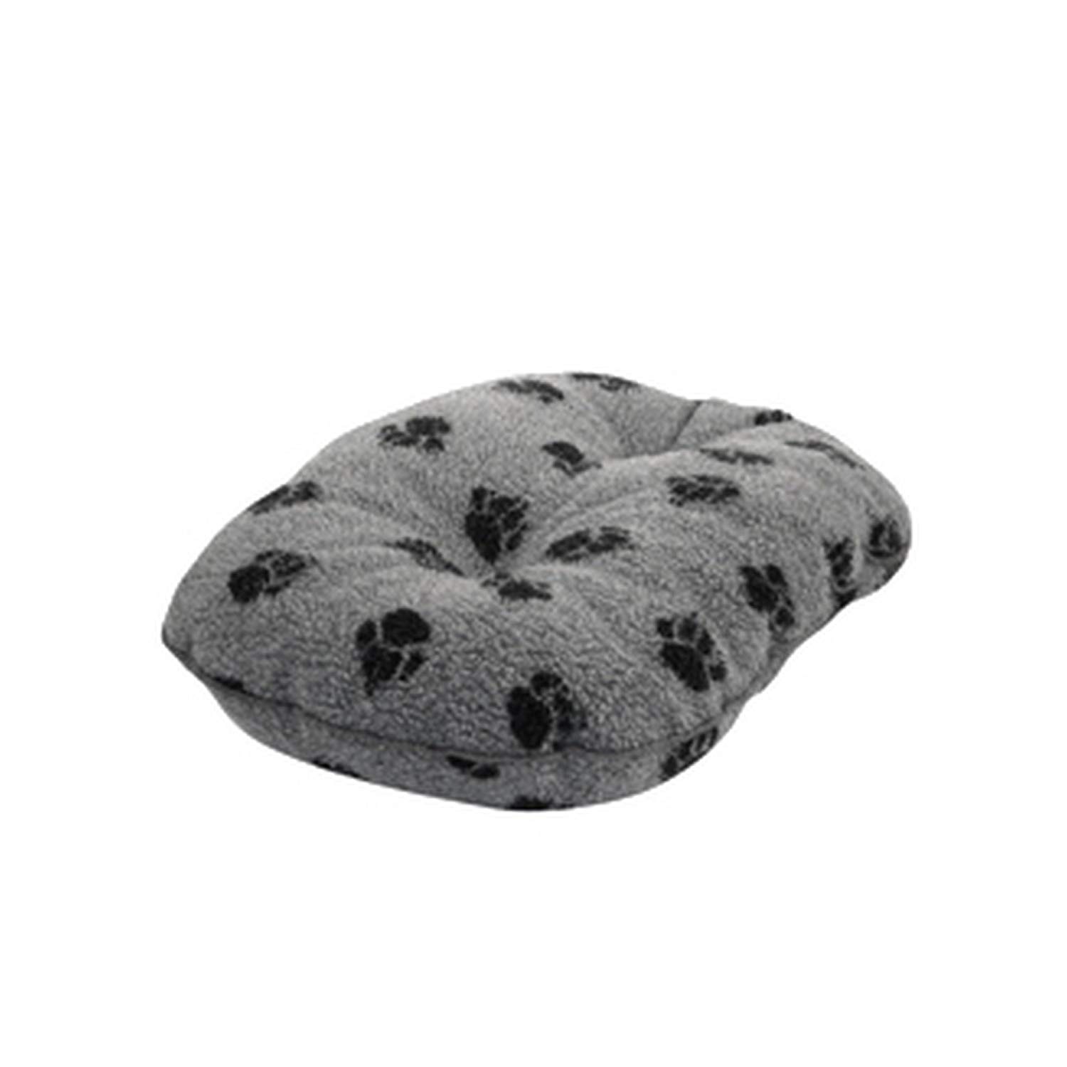 Danish Design Fleece Paw Navy Quilted Mattress 61cm (24"), Grey, 61 cm - Image 3