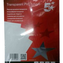 5 Star Office Comb Binding Covers PVC 150 micron A4 Clear (Pack of 100)
