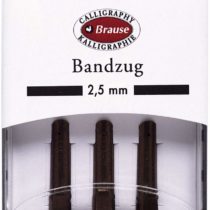 Brause 318025B - Pack of 3 Bandzug 2.5 mm Metal Nibs