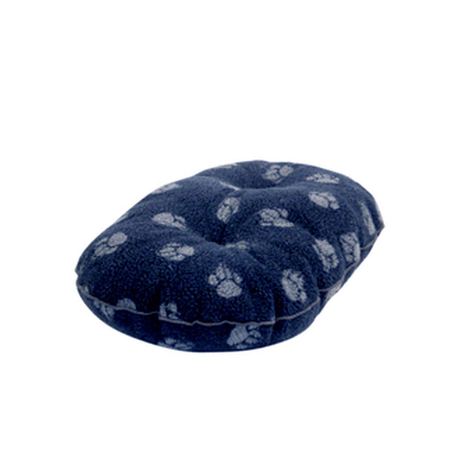 Danish Design Fleece Paw Navy Quilted Mattress 61cm (24"), Grey, 61 cm