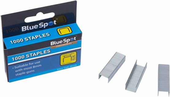 Blue Spot Tools 35114 Crown Flat Wire Staples Style, Silver