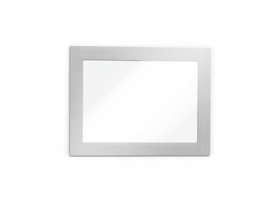 Durable DURAFRAME Magnetic Frame | A6 Format in Silver | Pack of 5 Frames | Document Frame for Professional Internal Signage