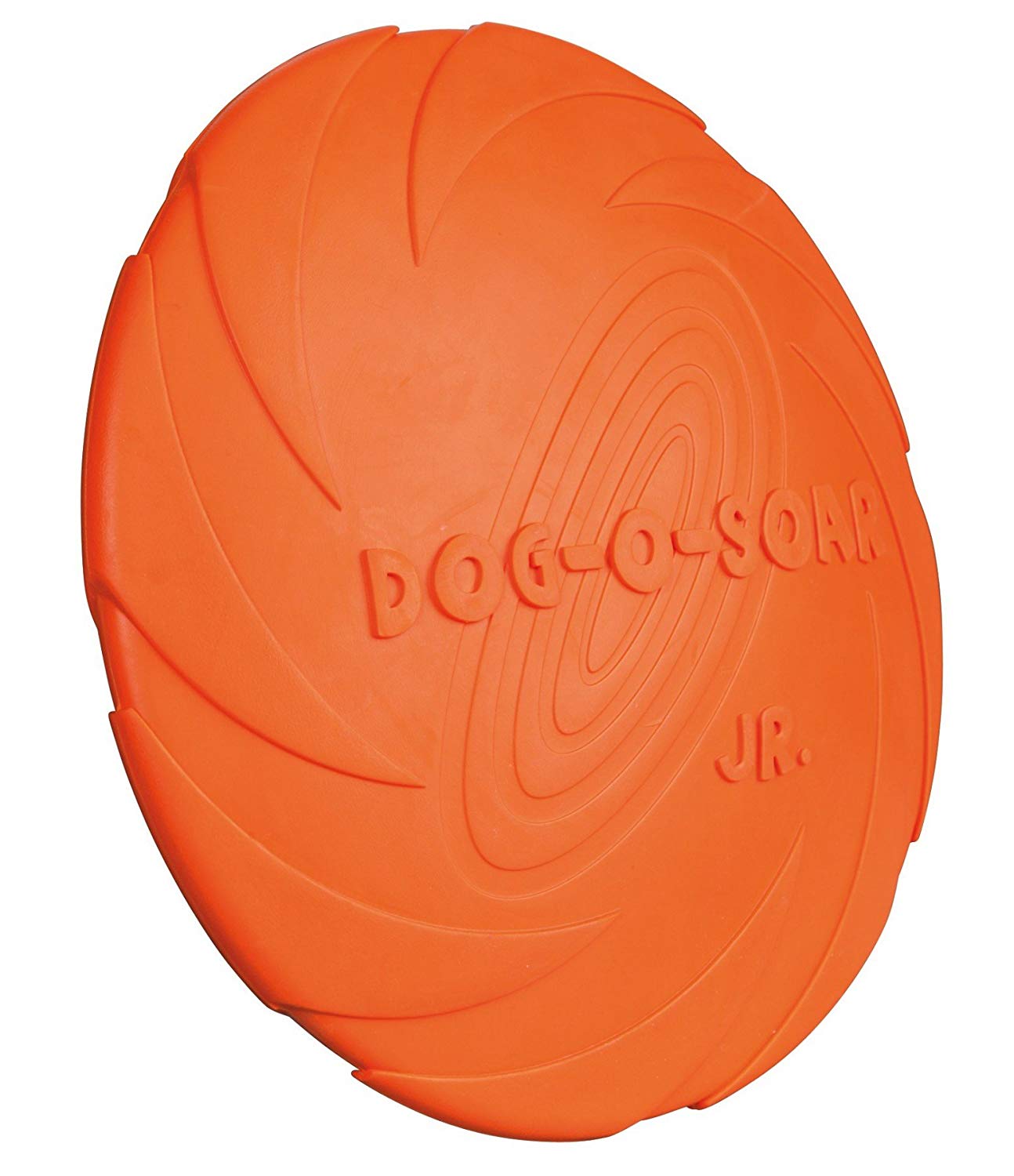 TRIXIE Dog Disc Natural Rubber - ideal for fetch games - ø 22 cm - orange - 33502, Yellow, Maße: ø 22 cm - Image 2