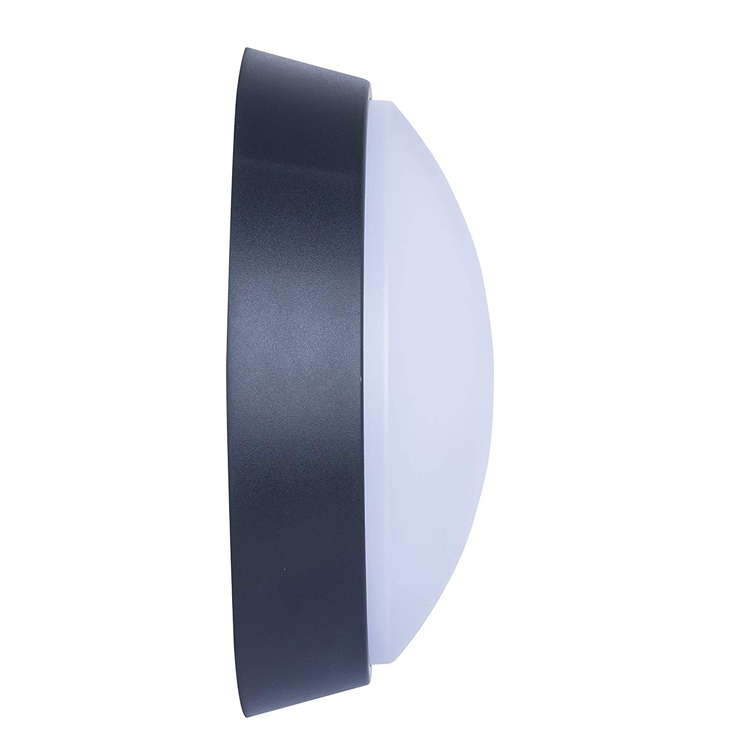 Luceco Eco Outdoor LED Bulkhead Light, Decorative Exterior Lighting, Round, Black, IP54, 10W, 700lm, 4000K, EBER10S40 - Image 3