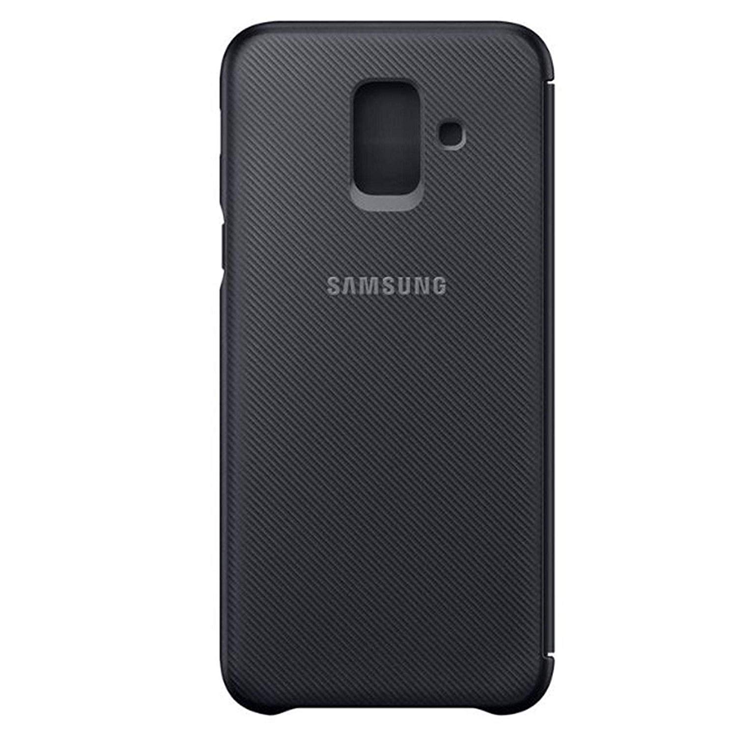 Samsung Original A6 Wallet Folio Flip Cover Case - Black, Samsung Galaxy A6 (2018) - Image 4