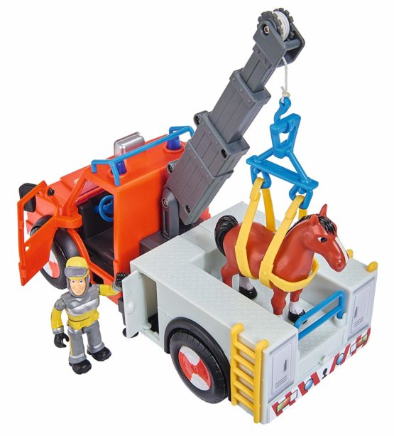 Simba 109258280 "Fireman Sam - Phoenix" Rescue Vehicle Playset with Figurine and Horse - Image 2