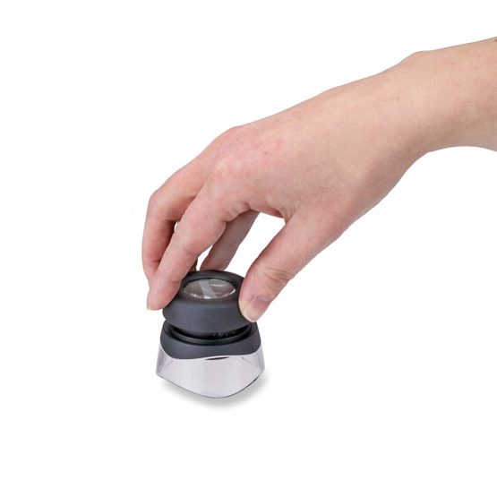 Carson Versaloupe 10x Focusing Loupe Magnifier with Transparent Stand - Image 3