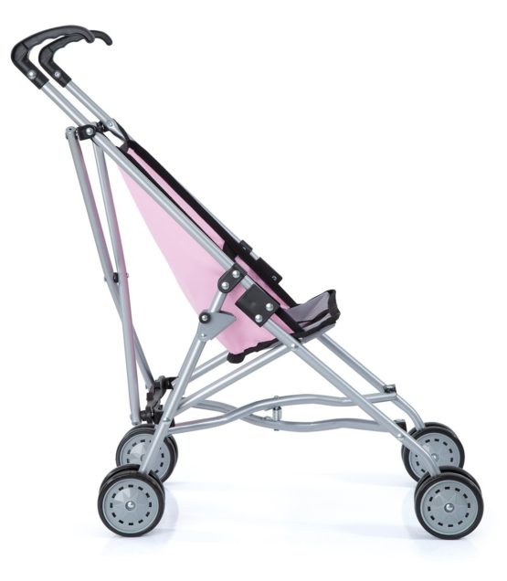 Bayer Design 3010800 Buggy Doll Pram, Pink/Grey - Image 2