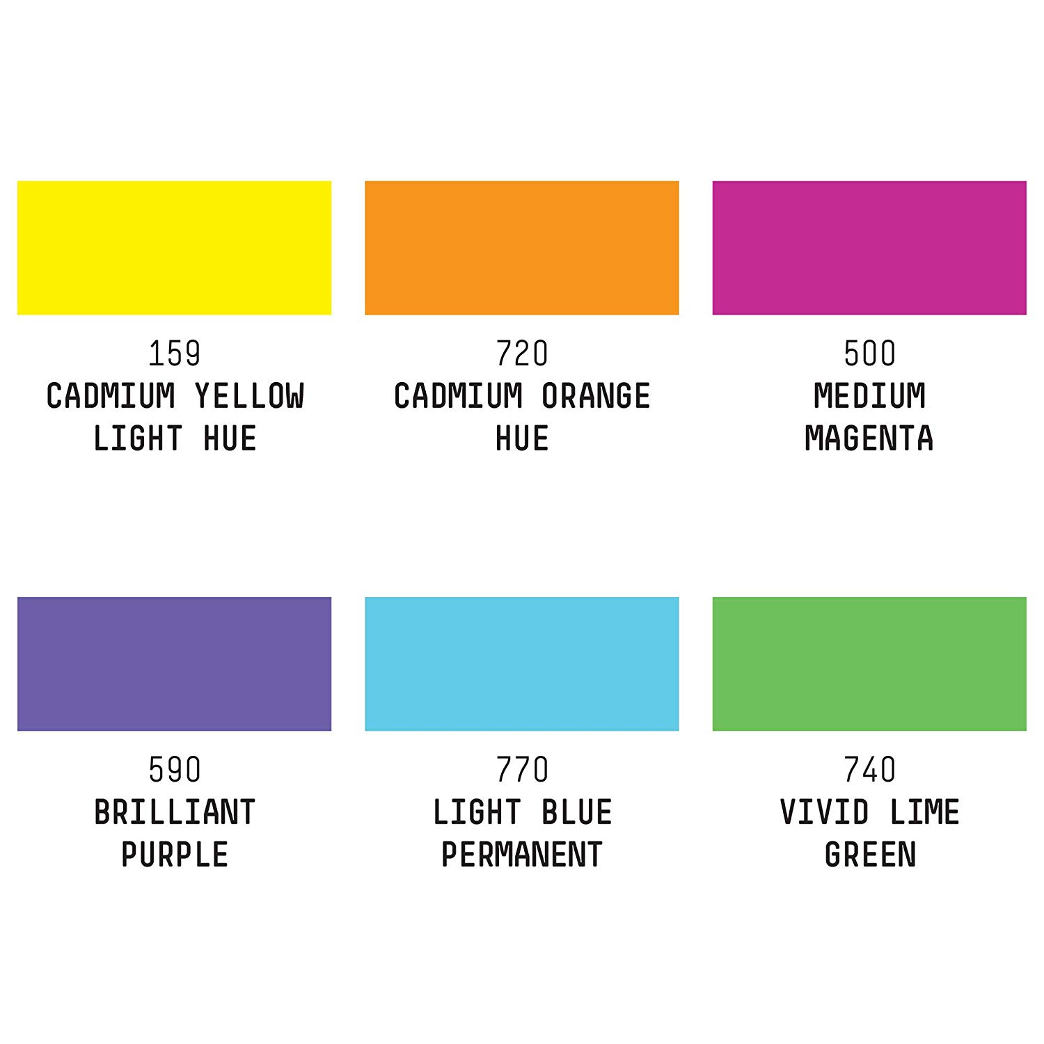 Liquitex Color, Acrylic, Wide-Vibrant Tones, 6 stück (1er Pack), Wide - Vibrant Tones, 6 count (Pack of 1) - Image 4