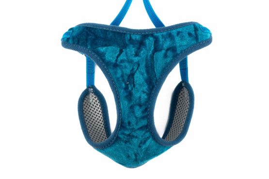 Ancol Soft Velvet Cat Harness & Lead Cool Teal Large