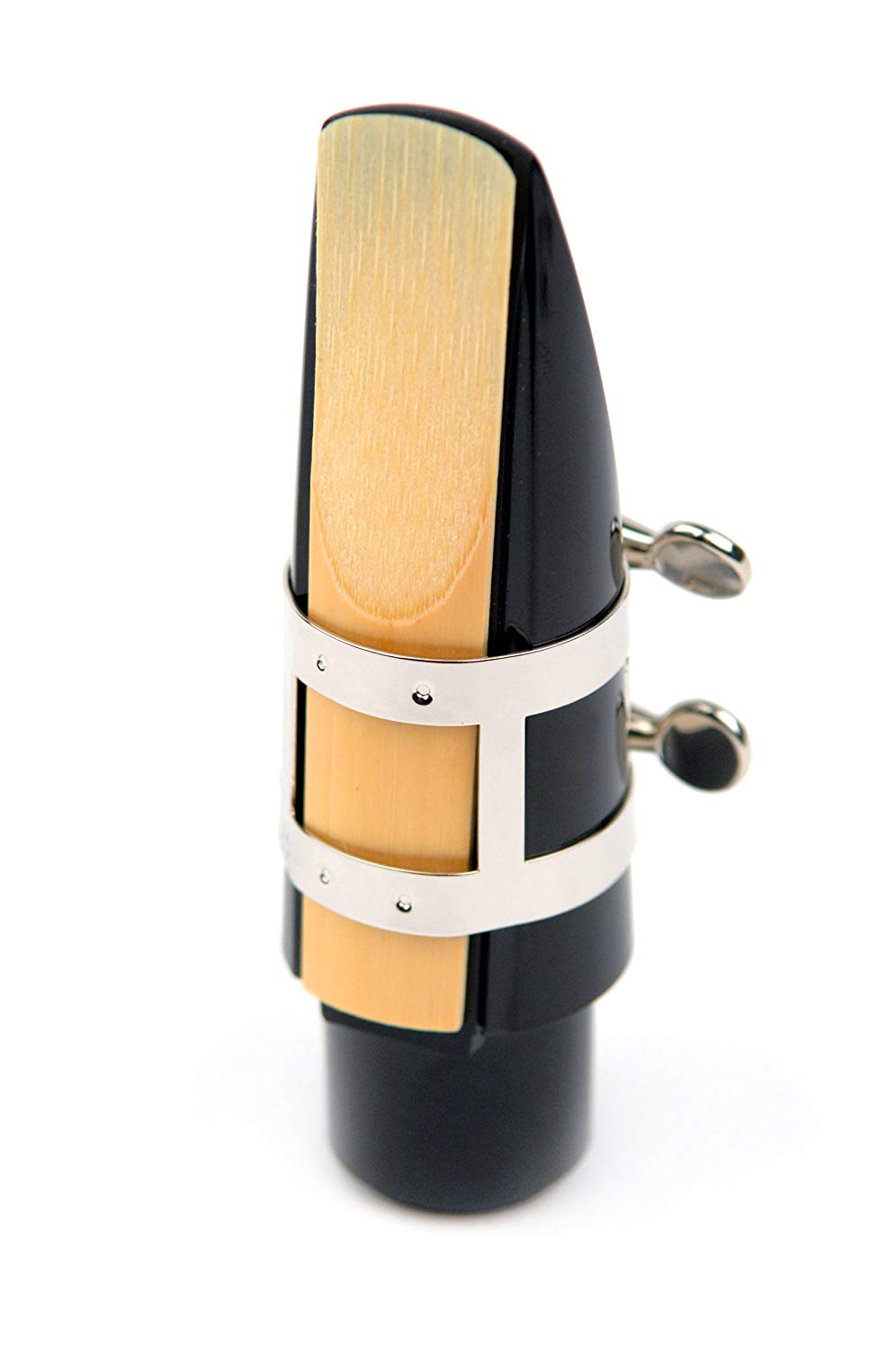 Rico Nickel Plated Ligature and Cap for Tenor Sax with Hard Rubber Mouthpieces, Natürlich, Ligature & Cap Sets - Image 2