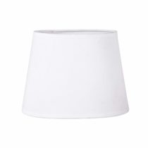 Sema 97117 Oval Textured Fabric Lampshade - White