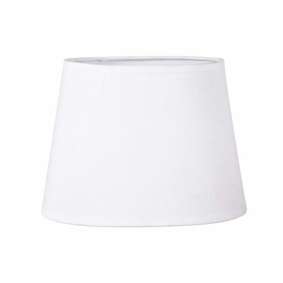 Sema 97117 Oval Textured Fabric Lampshade - White