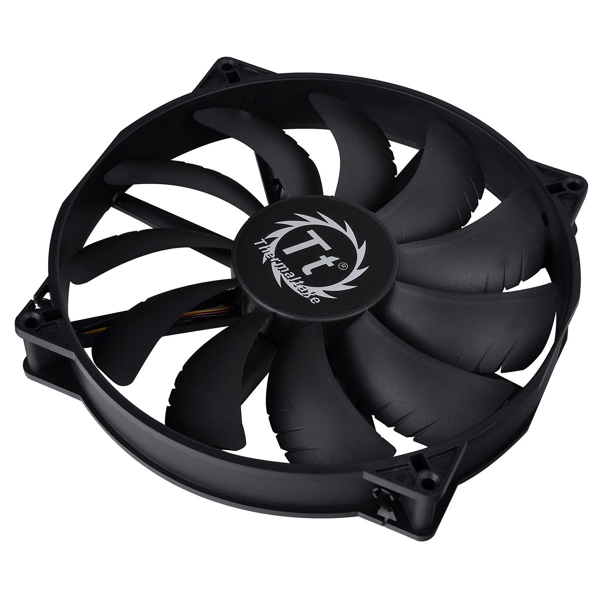 Thermaltake CL-F015-PL20BL-A 20/200 mm Pure Case Fan - Black, 200mm Lüfter(3-polig 20)