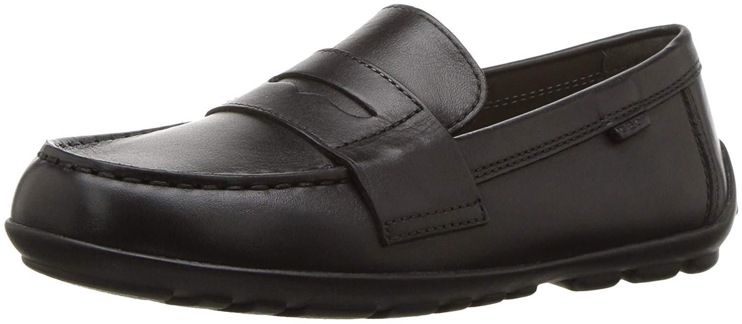 Geox Boy's J New Fast Boy Moccasins, Black, 11 UK Child (29 EU)