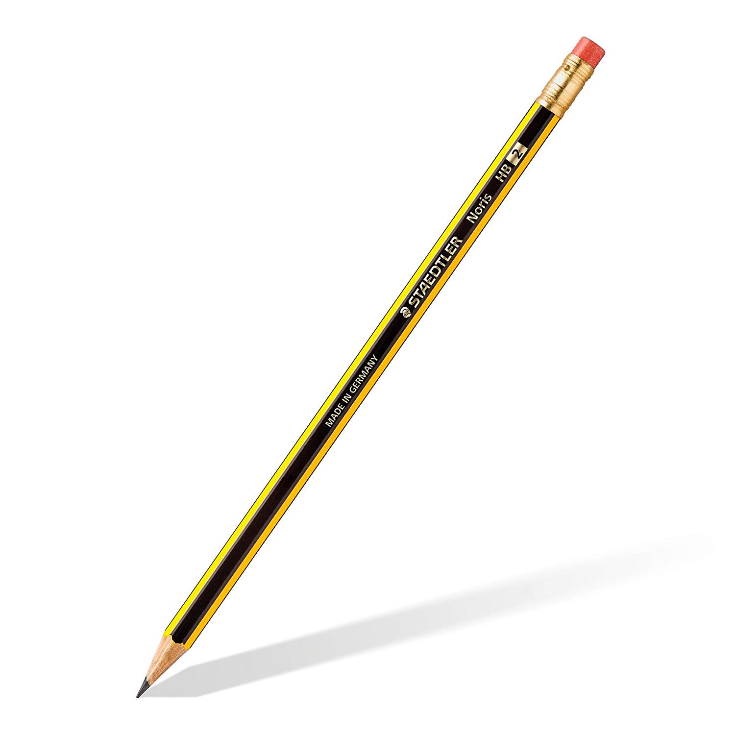 STAEDTLER 122-2BK3DA Noris Graphite Pencil with Eraser Tip - HB (Pack of 3), 3 Count (Pack of 1) - Image 2