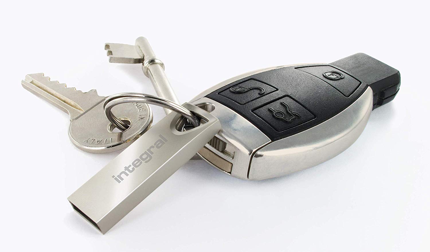 Integral 32GB USB Memory 2.0 Flash Drive Arc with metal casing for keyring a stylish and elegant solution to transfer and back-up your files - Image 2