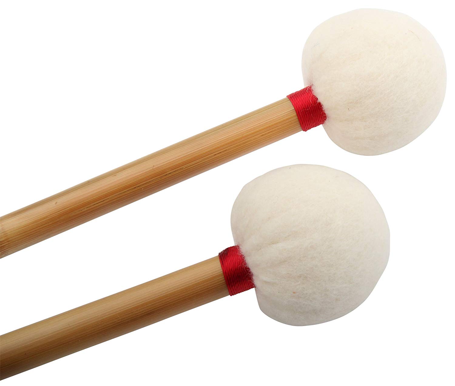 XDrum TB1 Bamboo Timpani Mallets Felt Pair - Image 2