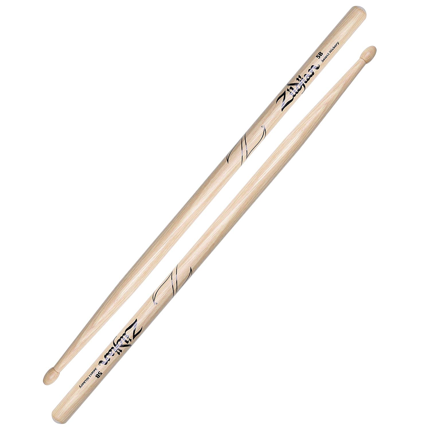 Zildjian 5B Wood Drum Sticks, Natural, 0.6 in*16.0 in*0.6 in