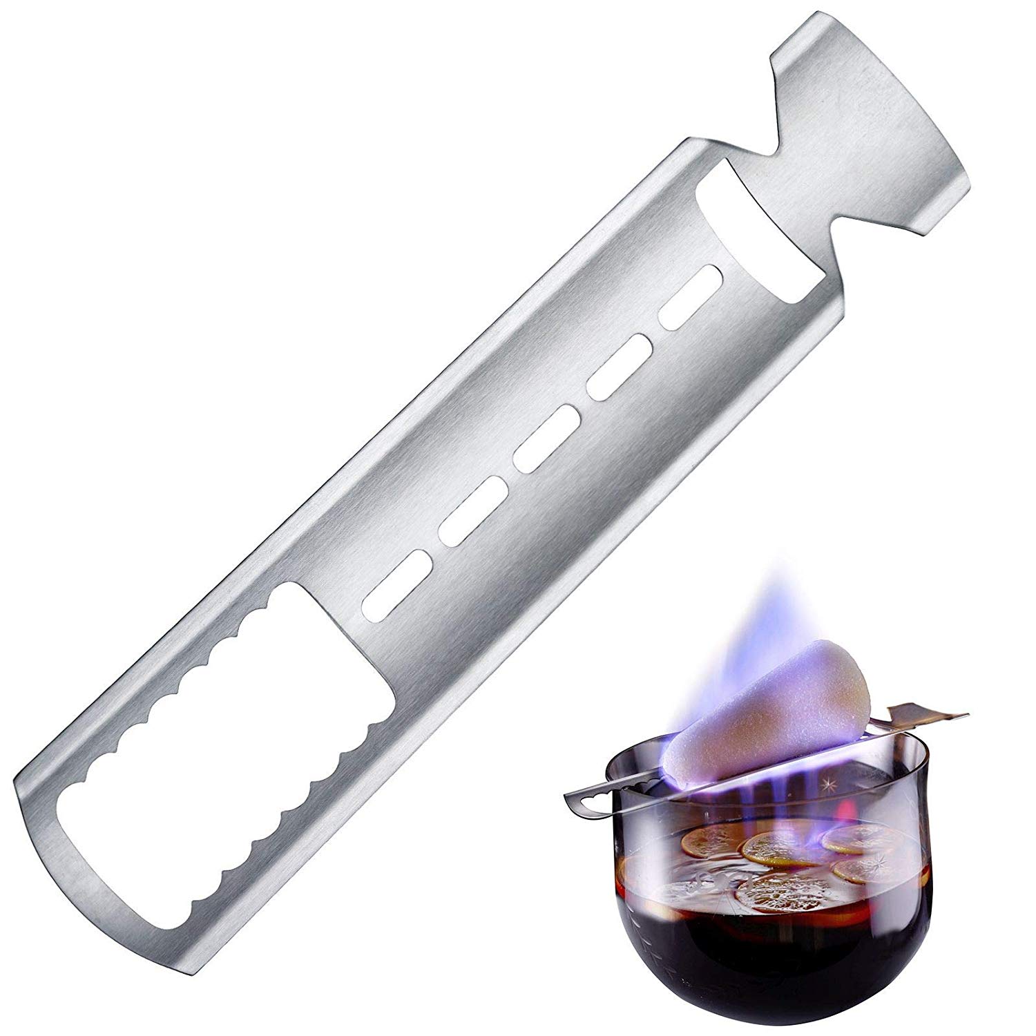Westmark Sugar Tongs for German hot punch length: 30.5 cm, stainless steel, silver, 63302260, 30.5 x 6 x 0.5 cm