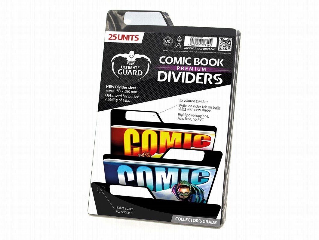 Ultimate Guard Premium Comic Book Dividers Black (25), Large - Image 2