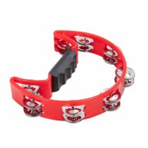 Percussion Plus Half Moon Tambourine - Red