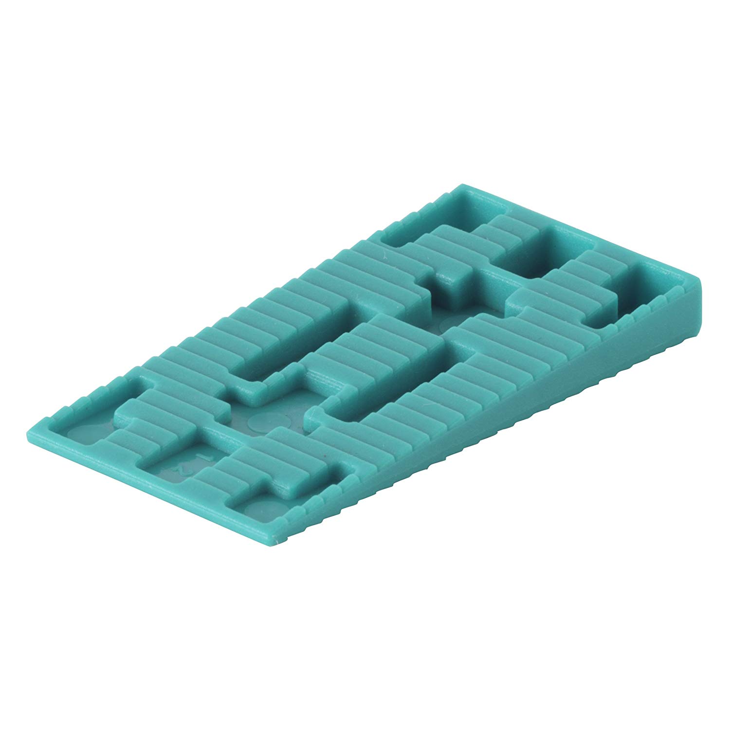 wolfcraft 40 Plastic Spacer Wedges I 6930000 I 40 Plastic Wedges - Ideal for Creating Expansion Joints, Green