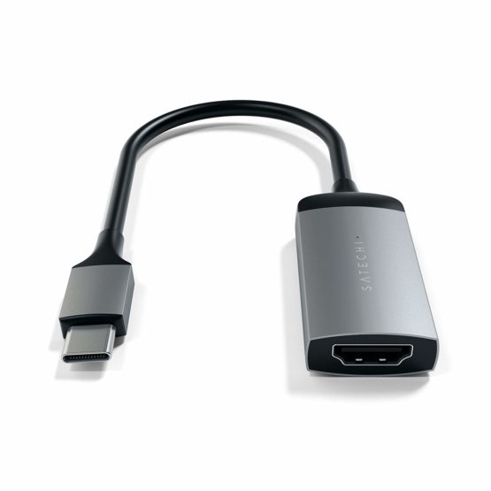 Satechi Aluminum Type-C HDMI Adapter 4K (60Hz) for 2016/2017 MacBook Pro, 2015/2016/2017 MacBook, Dell XPS, Lenovo, ChromeBook and more (Space Gray) - Image 2