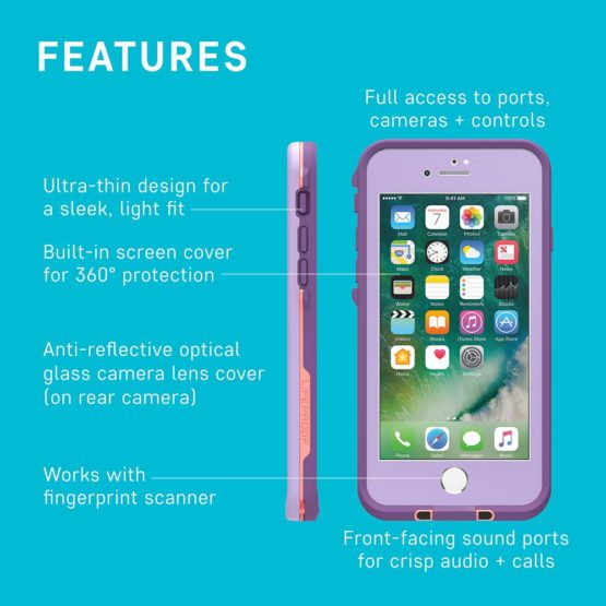 LifeProof 77-56792 for iPhone SE (2nd gen)/8/7, Waterproof Drop Protective Case, Fre Series, Blue - Image 4